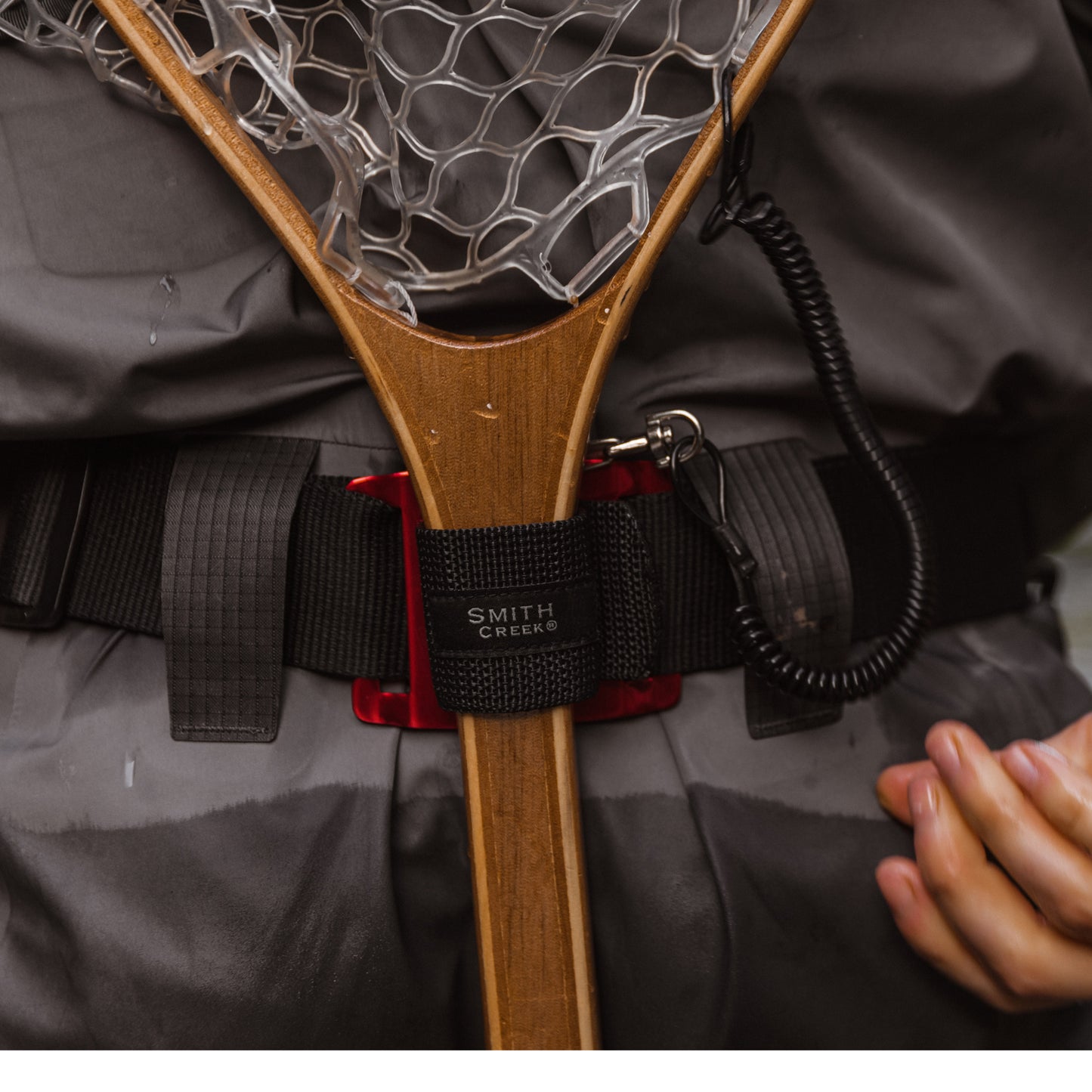 Smith Creek Net Holster & Wading Belt Bundle (Deep Red)